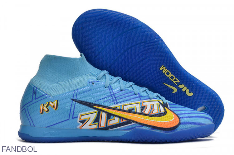 Футзалки Nike Air Zoom Mercurial Superfly IX Elite IC TX голубой