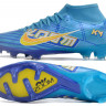 Бутсы Nike Air Zoom Mercurial Superfly IX Academy FG ED голубой