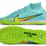 Сороконожки Nike Air Zoom Mercurial Superfly IX Elite TF VT (голубой)