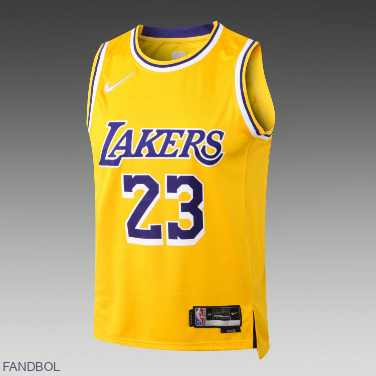 Майка ЛЕЙКЕРС JAMES 23 Желтая LAKERS
